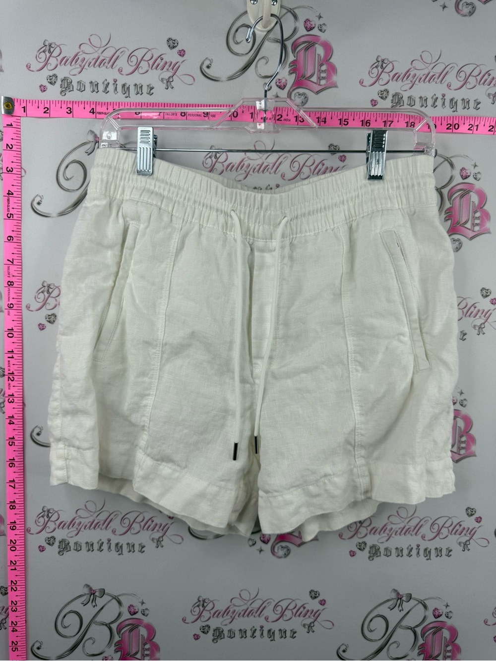 Athleta shorts cargo White High-Waist Drawstring Shorts